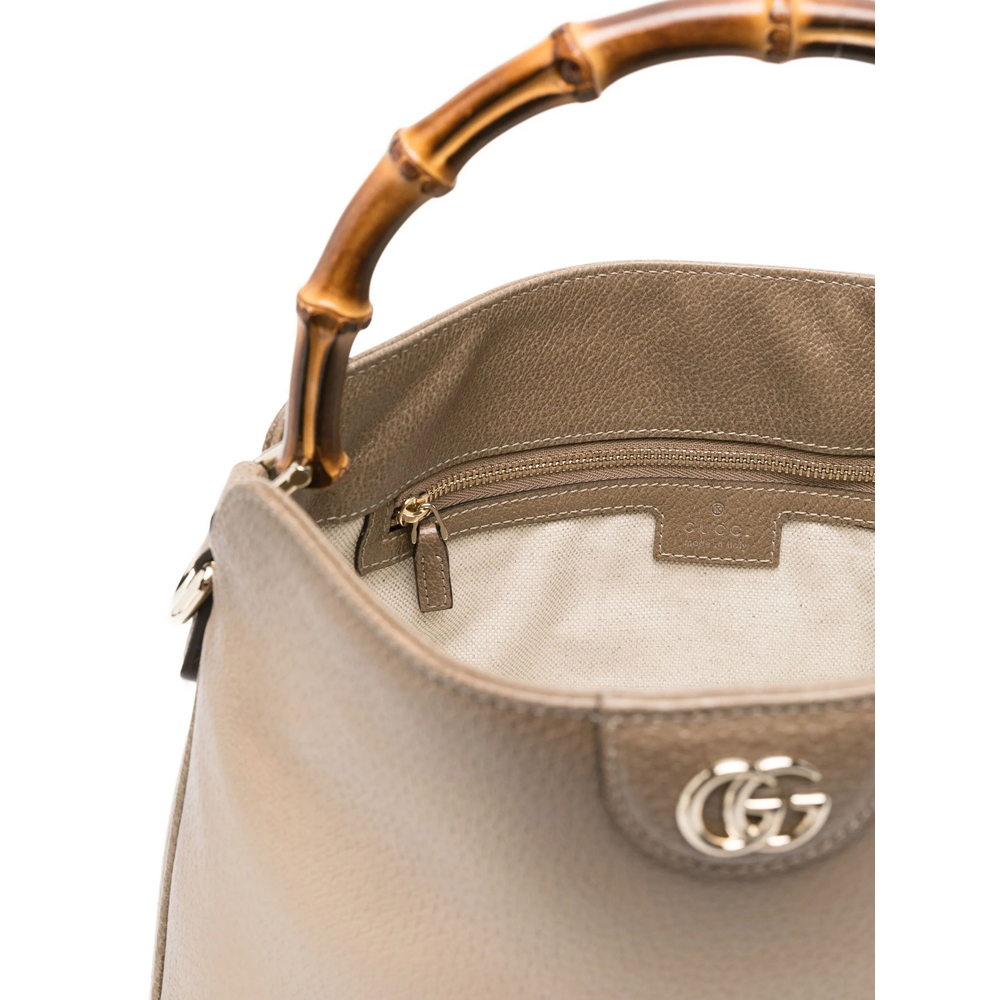 Medium Diana Bamboo-Handle Tote Bag