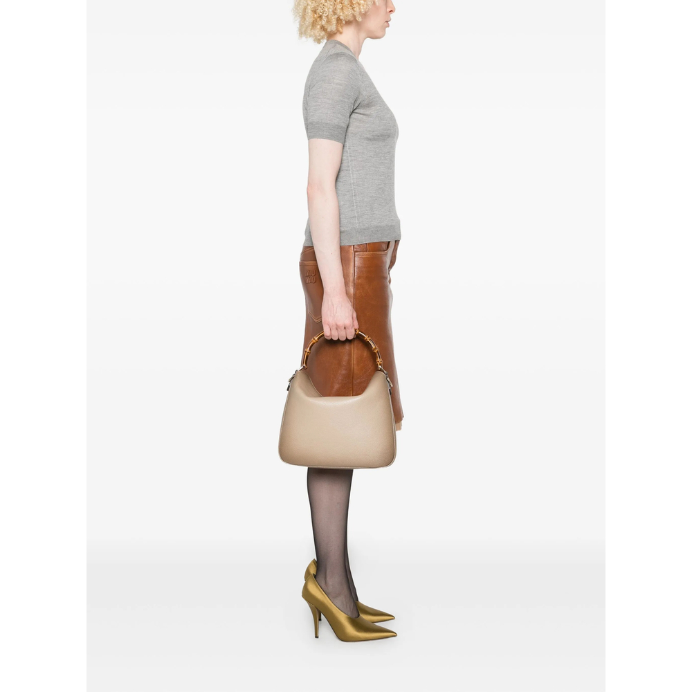 Medium Diana Bamboo-Handle Tote Bag