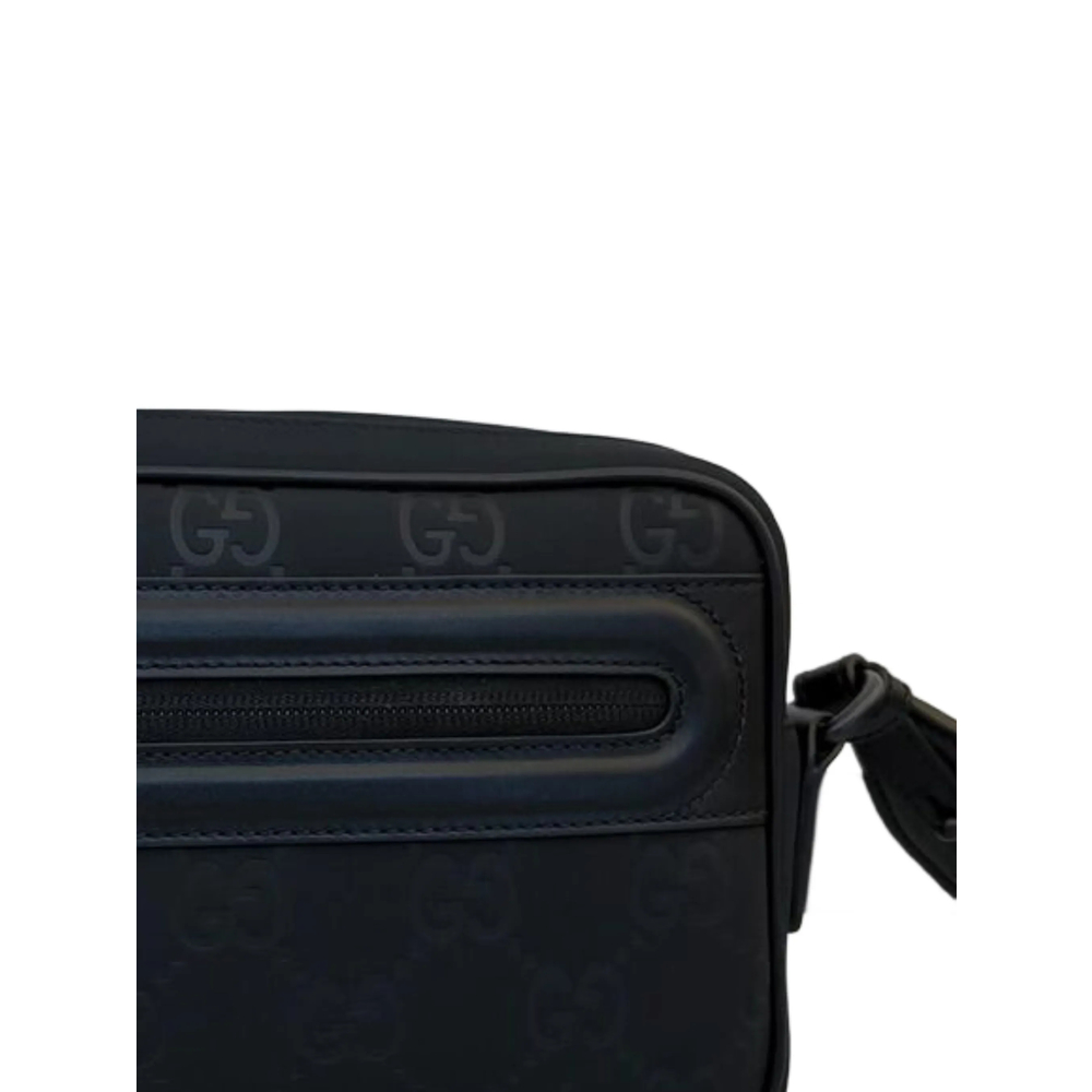 Gucci Monogram Embossed Messenger Bag