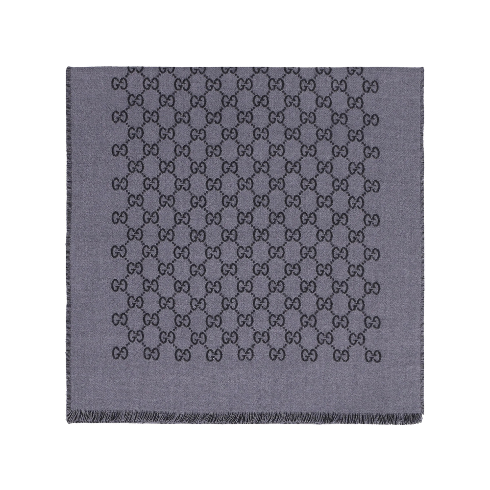 Gucci Double Jacquard GG Wool Scarf