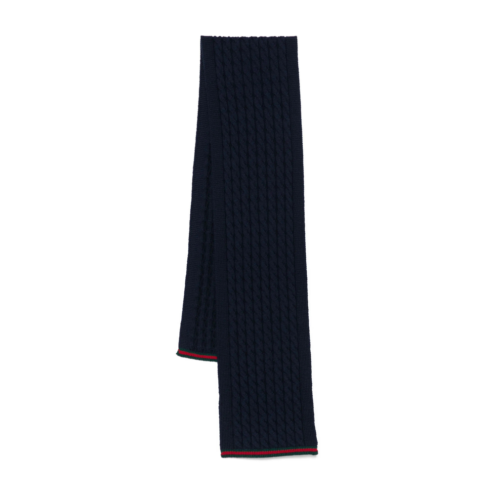 Gucci Cable-knit Wool Scarf