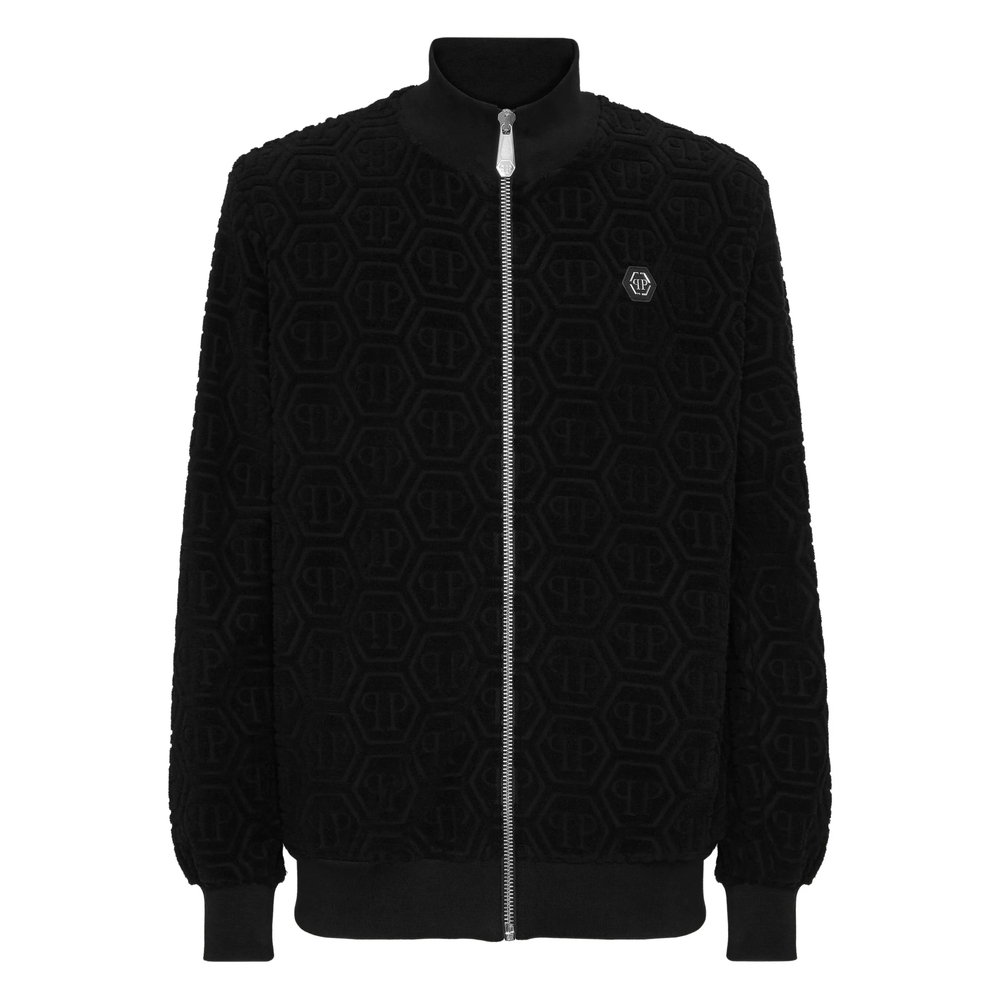 Philipp Plein Embossed Zip-up Jacket