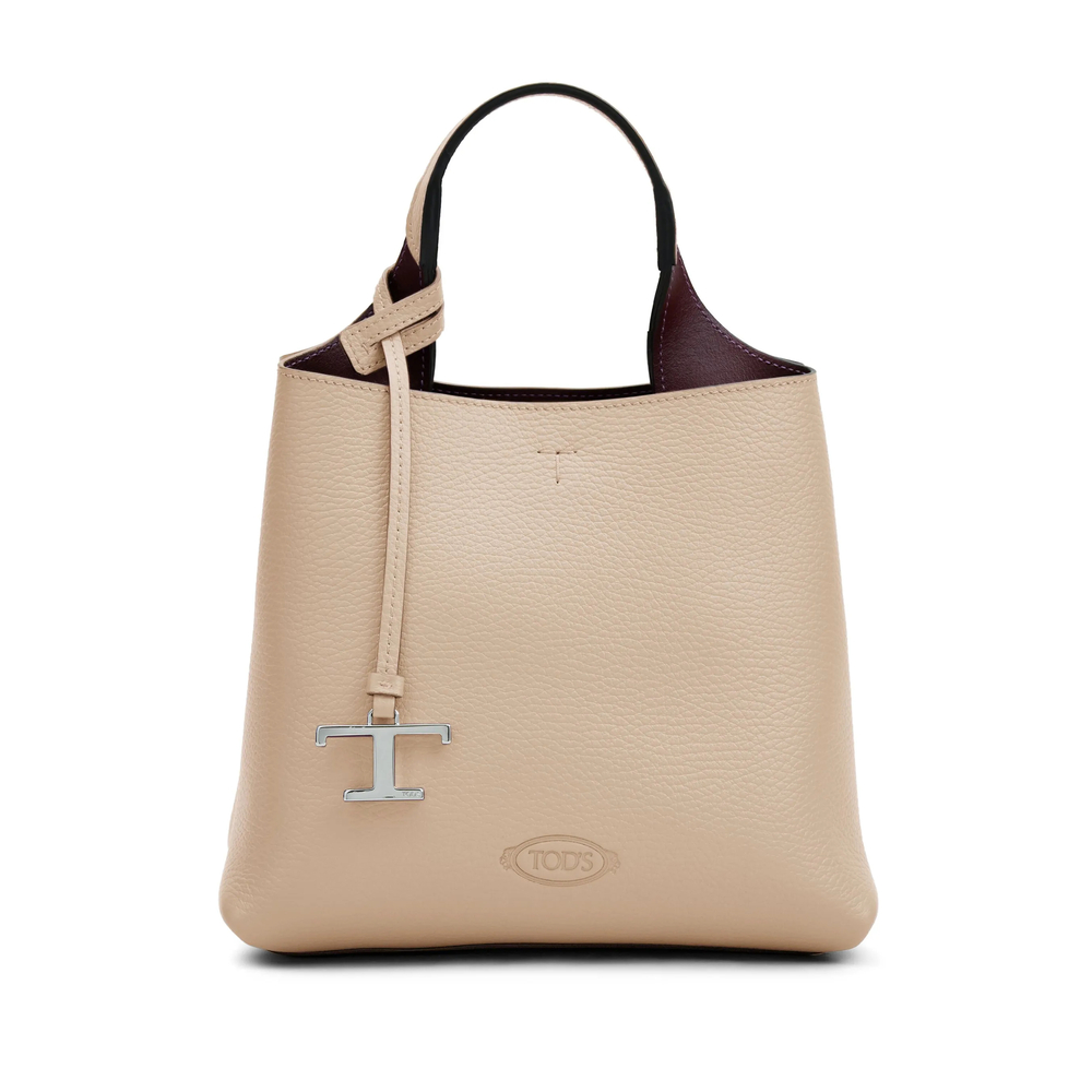 Tod's Logo-pendant Leather Tote Bag