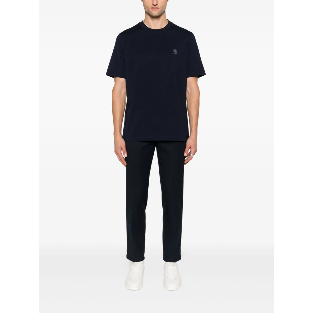 Cotton Jersey Crew Neck T-Shirt