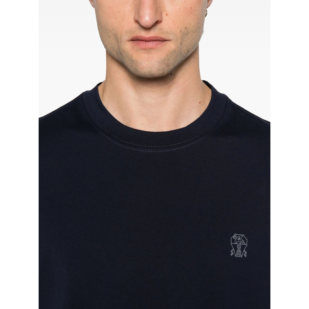 Cotton Jersey Crew Neck T-Shirt