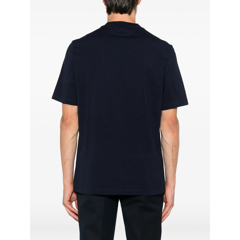 Cotton Jersey Crew Neck T-Shirt