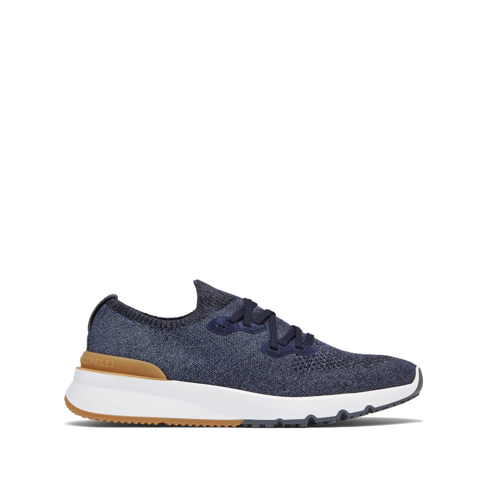Brunello Cucinelli Knitted Lace-up Sneakers