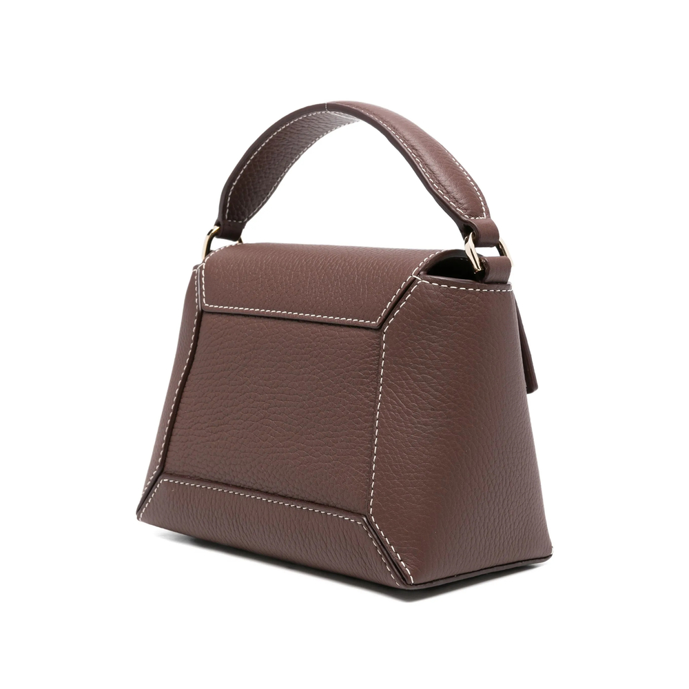 Nano Mosaic Leather Bar-Detail Tote Bag