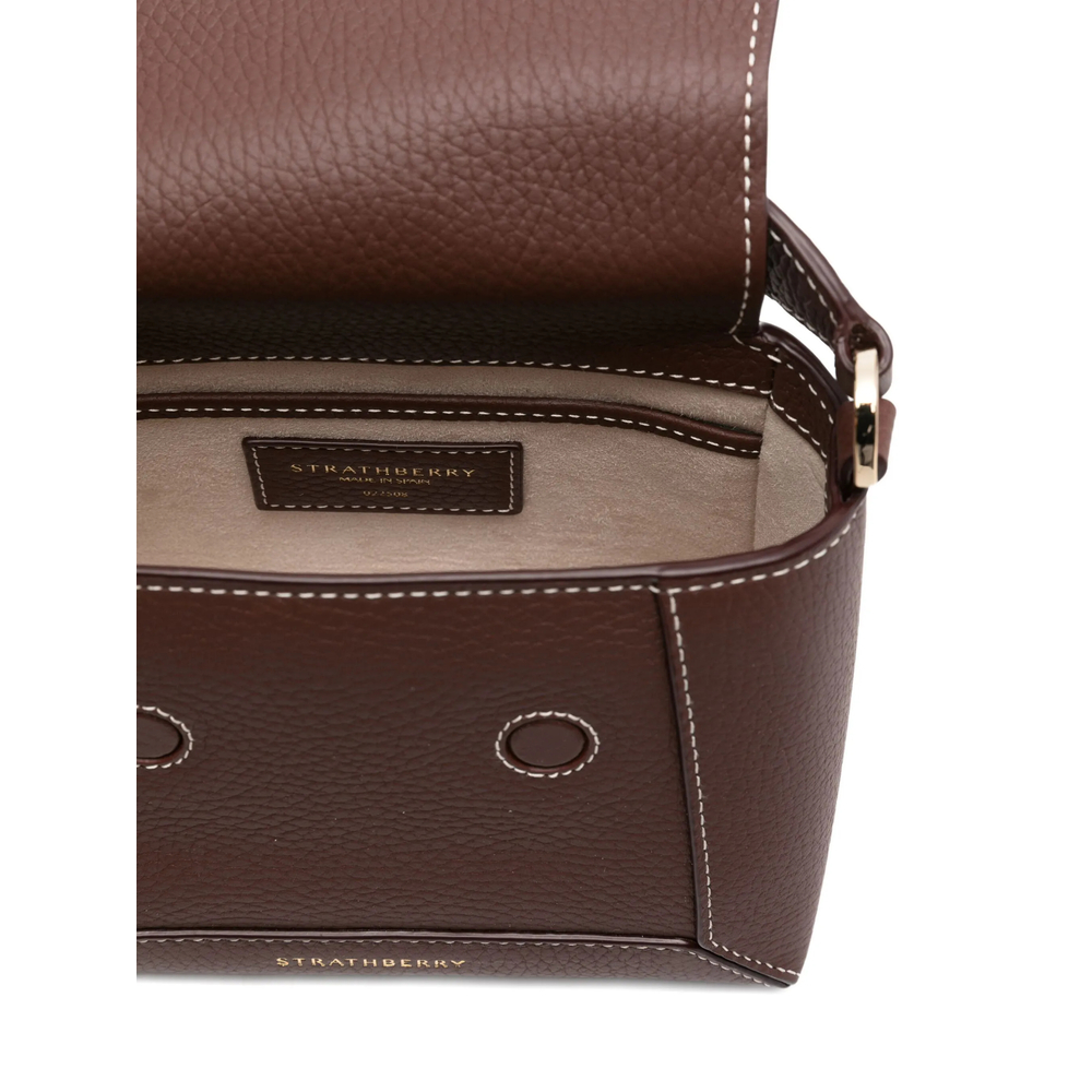 Nano Mosaic Leather Bar-Detail Tote Bag