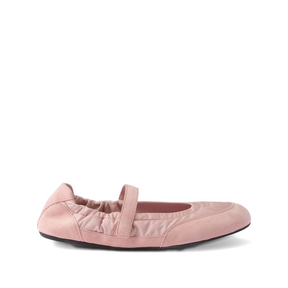 Prada Collapse Strap-detail Ballet Flats