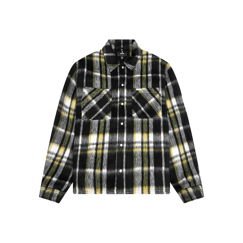 Represent Textured Plaid Overshirt