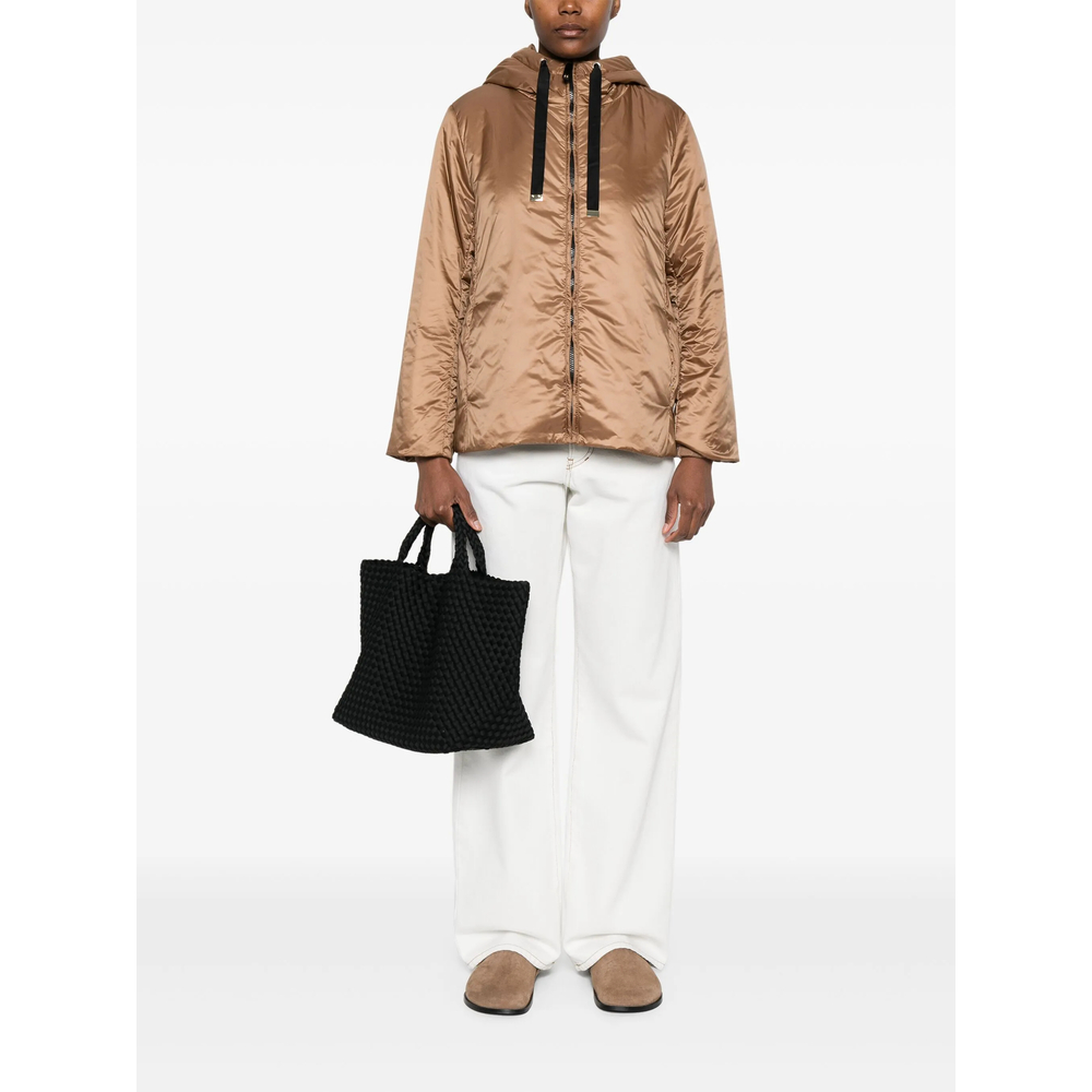 The Cube Satin Hooded Jacket