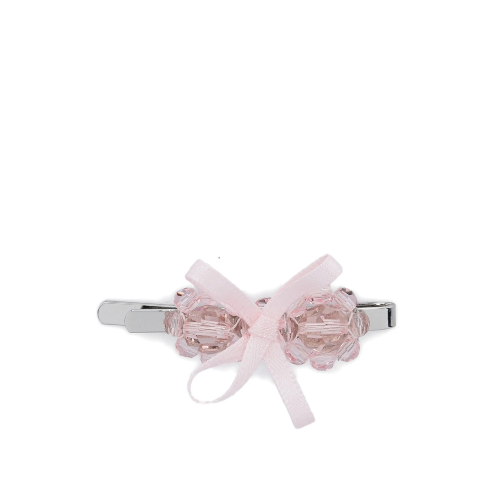 Simone Rocha Bow Crystal Flower Hair Clip