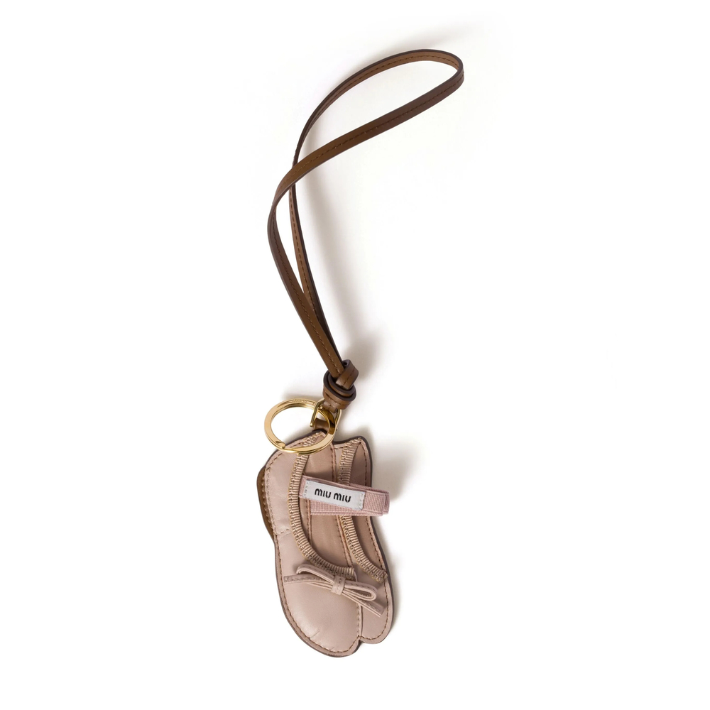 Miu Miu Miu Ballet Leather Keychain Trick