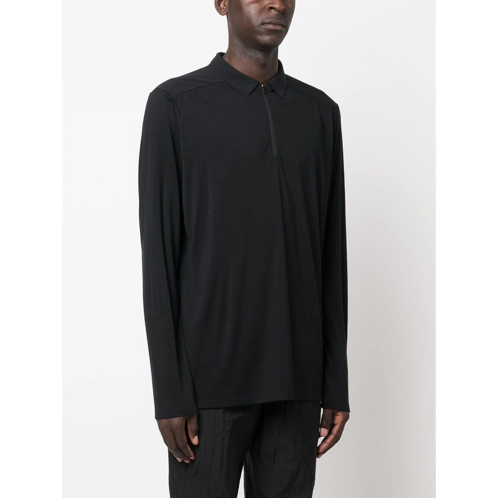 Zip-Up Polo Shirt