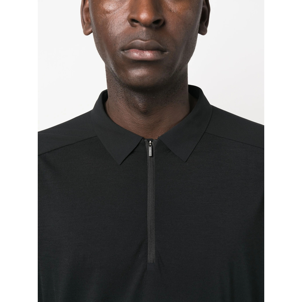 Zip-Up Polo Shirt