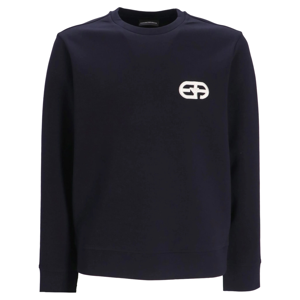 Emporio Armani Logo-patch Long-sleeve Sweatshirt
