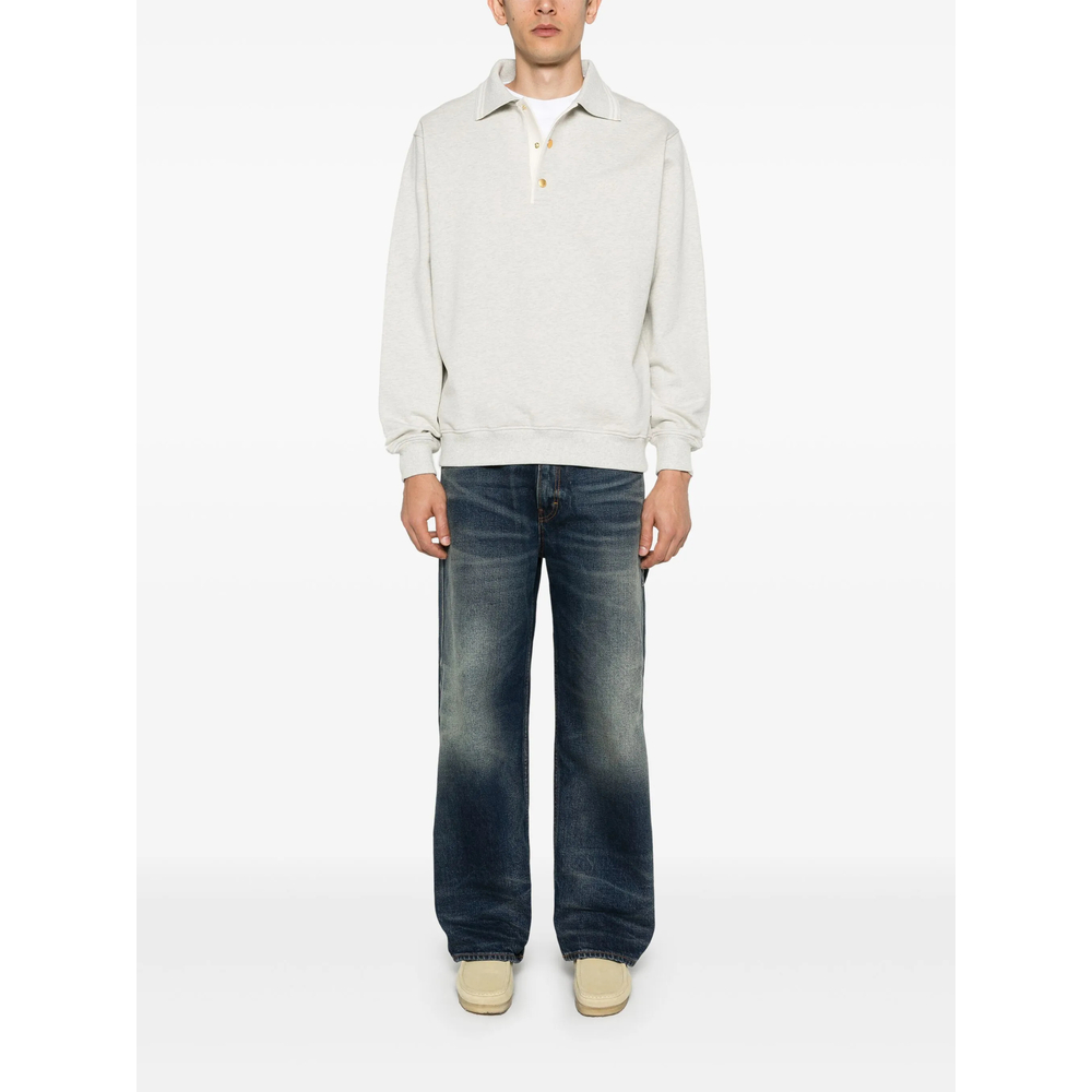 Drôle De Monsieur Embroidered-Logo Cotton Jumper