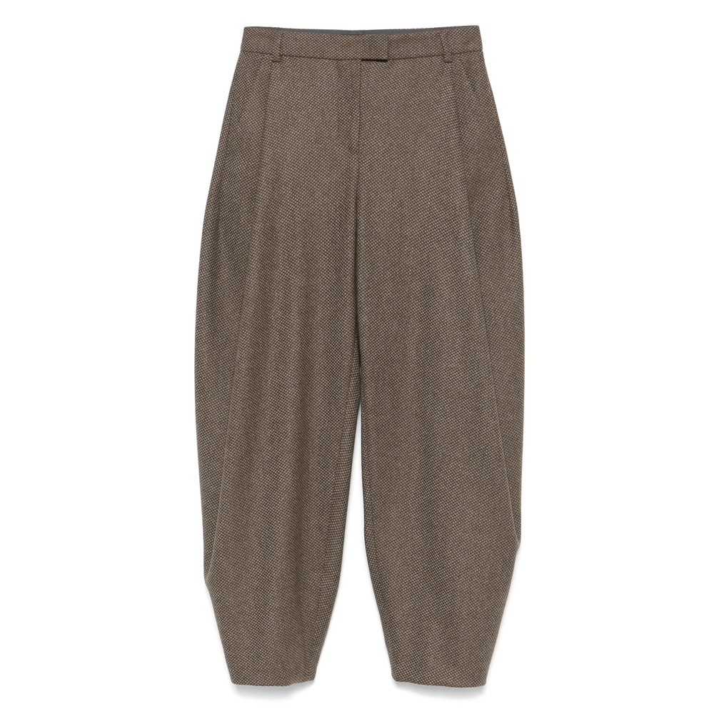 Giorgio Armani Virgin Wool-blend Wide-leg Trousers