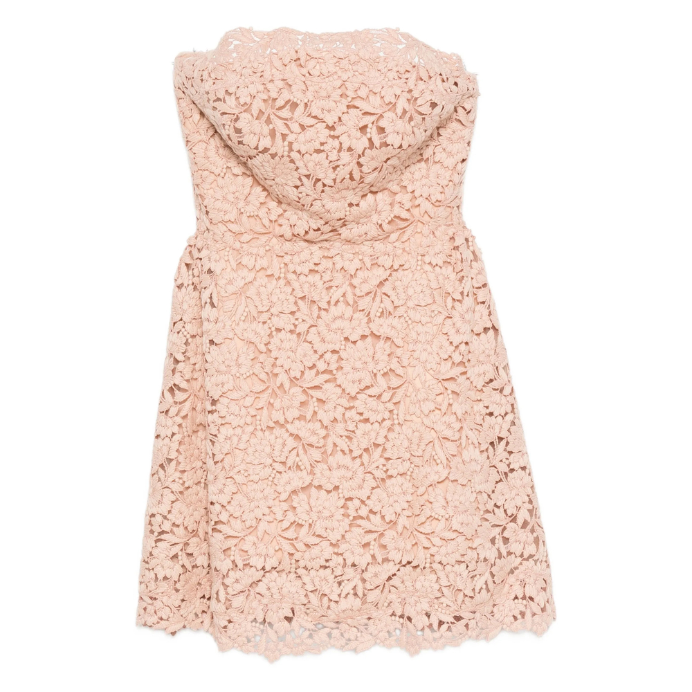 Ermanno Scervino Floral-lace Strapless Dress