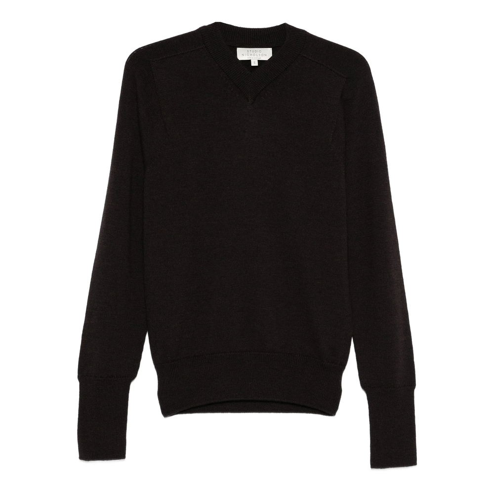 Studio Nicholson V-neck Merino-wool Sweater