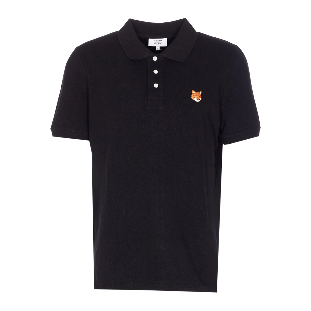 Maison Kitsuné Embroidered Short-sleeve Polo Shirt