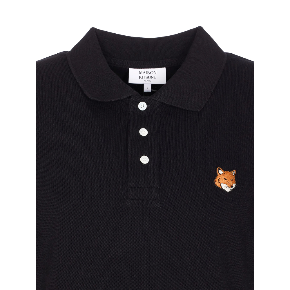 Maison Kitsuné Embroidered Short-Sleeve Polo Shirt