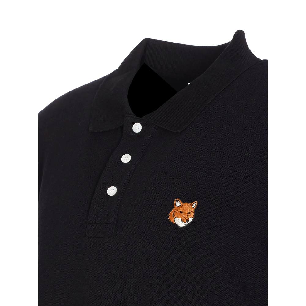 Maison Kitsuné Embroidered Short-Sleeve Polo Shirt