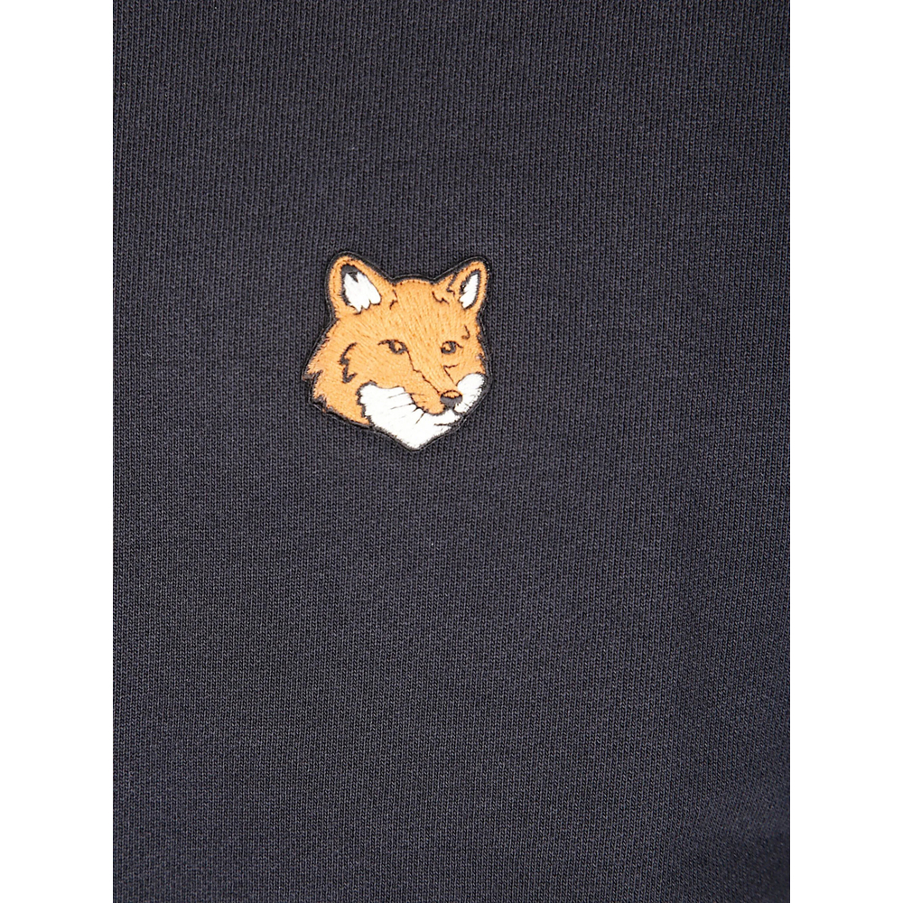 Maison Kitsuné Fox Head-Motif Cotton Sweatshirt