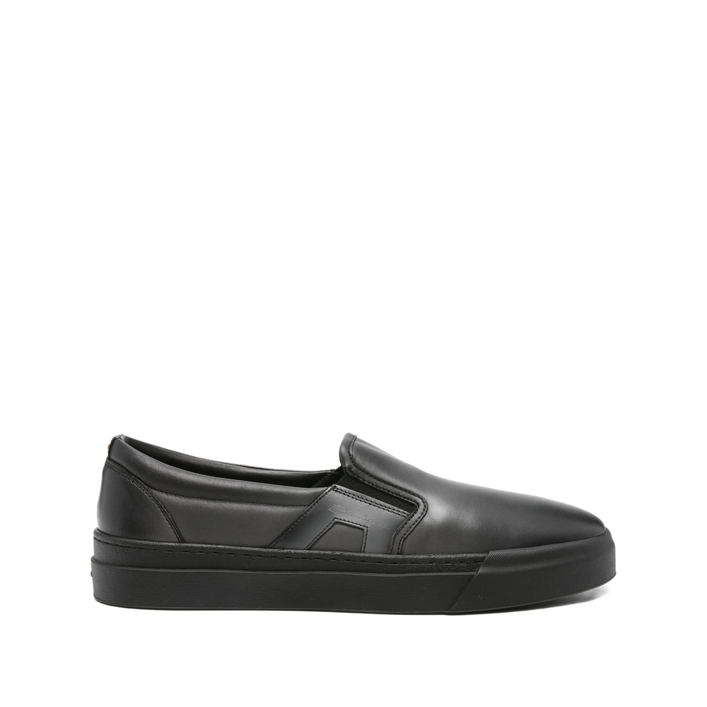 Santoni Leather Loafers