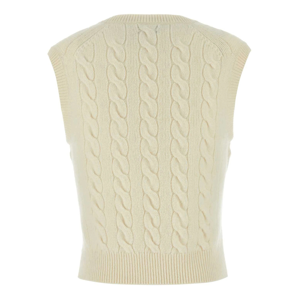 Cable-Knit Sleeveless Jumper