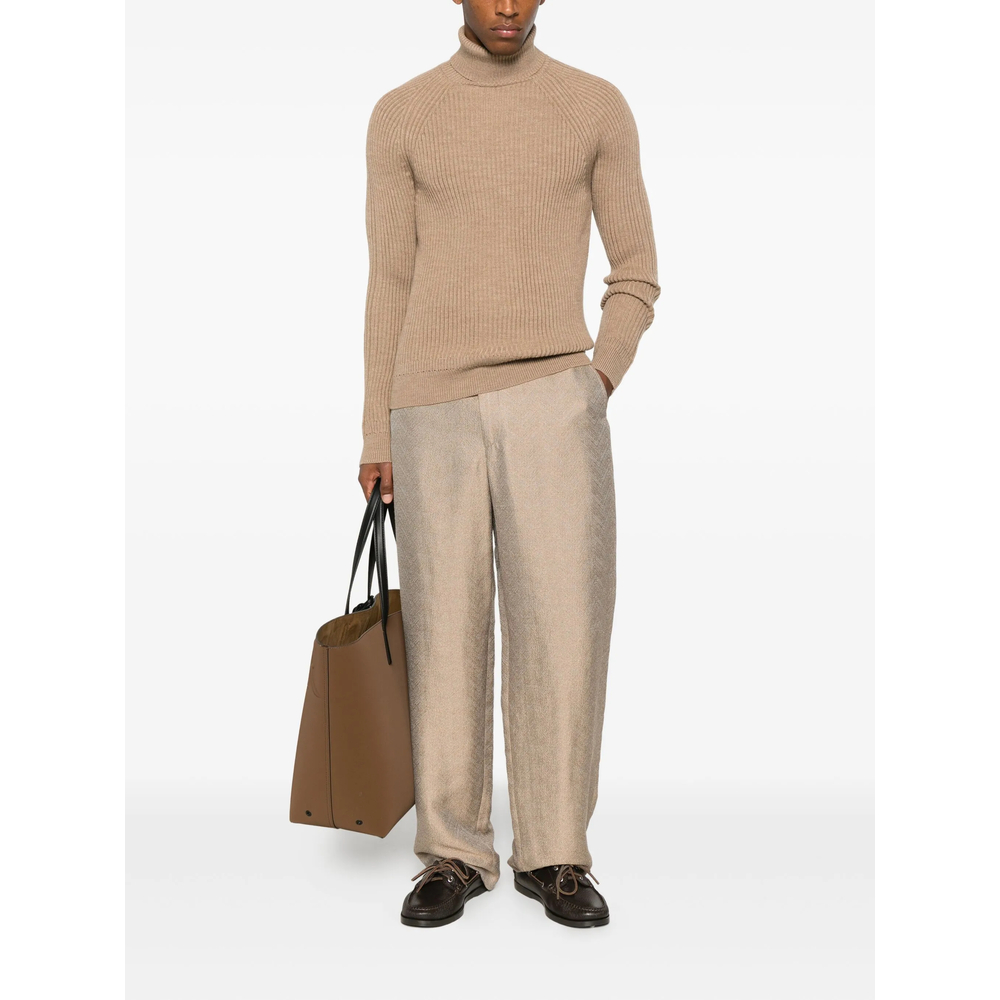 Ribbed Turtleneck Sweater
