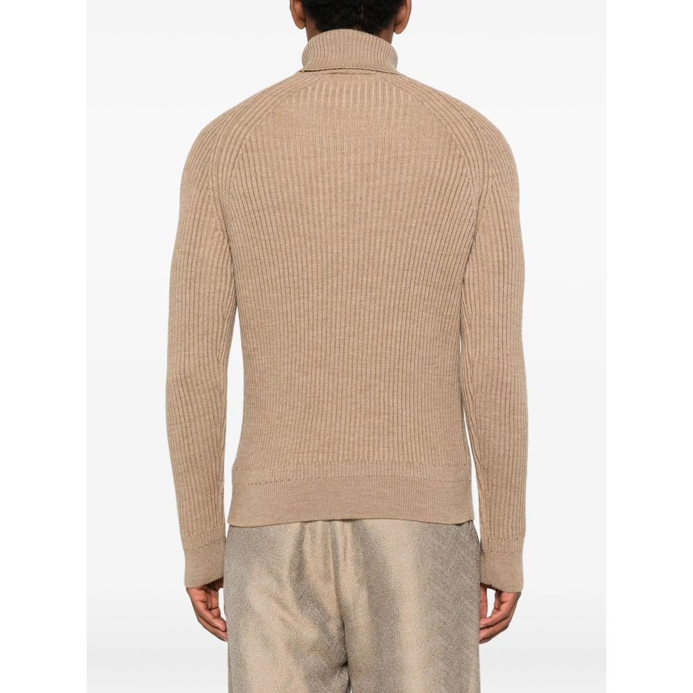 Ribbed Turtleneck Sweater