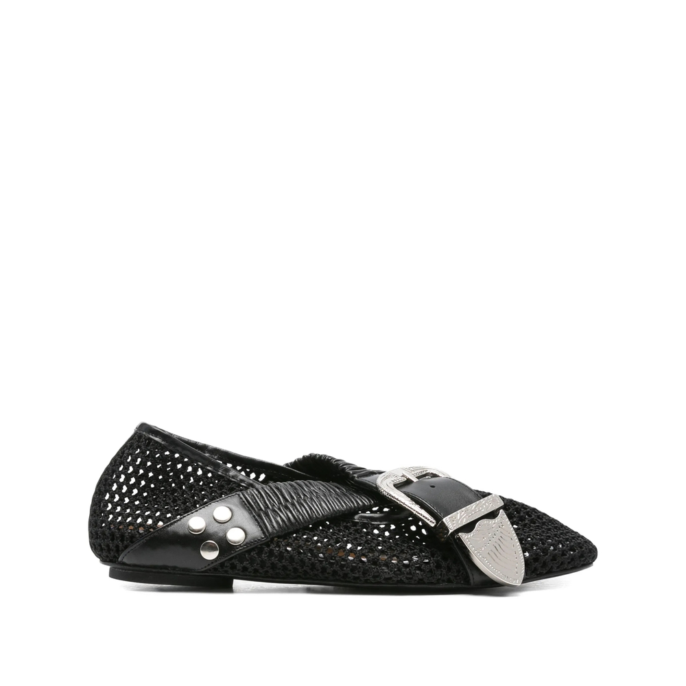 Toga Pulla Buckle-detail Mesh-detail Flats