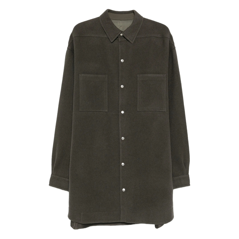 Rick Owens Double-pocket Wool Shirt Jacket