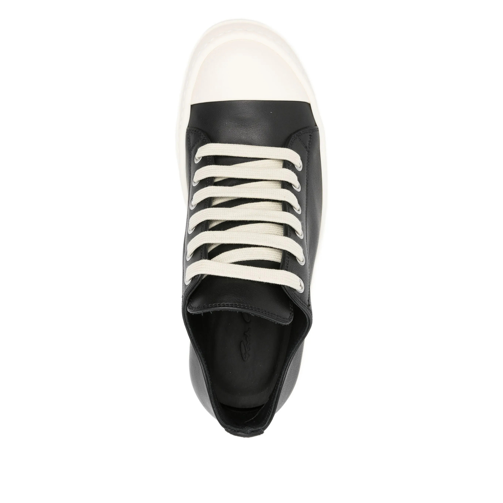 Leather Lace-Up Sneakers