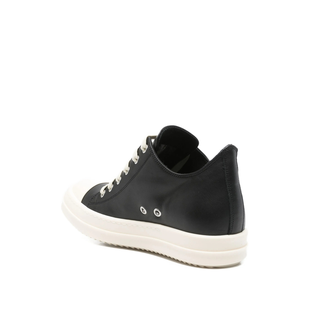 Leather Lace-Up Sneakers