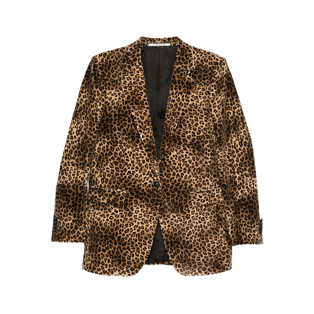 Tagliatore Leopard-print Blazer