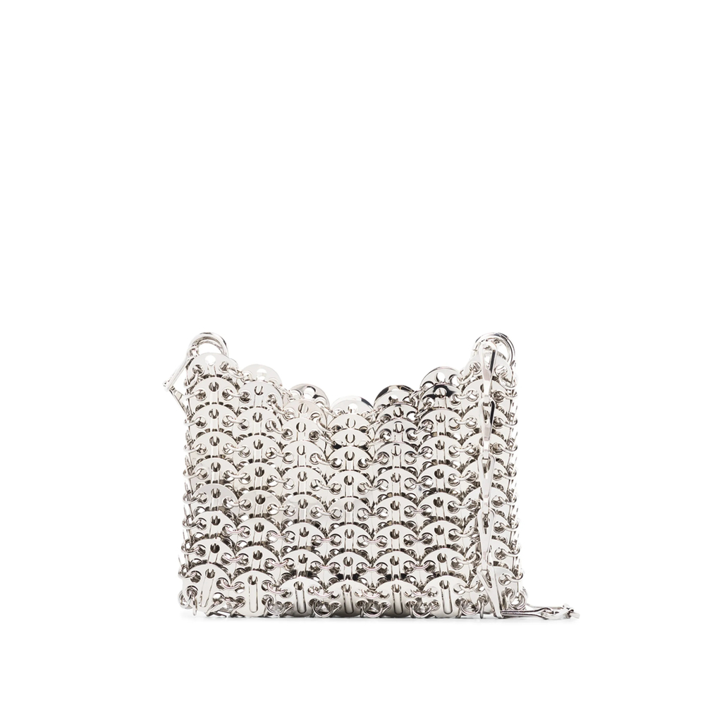Rabanne Iconic Silver Nano 1969 Bag