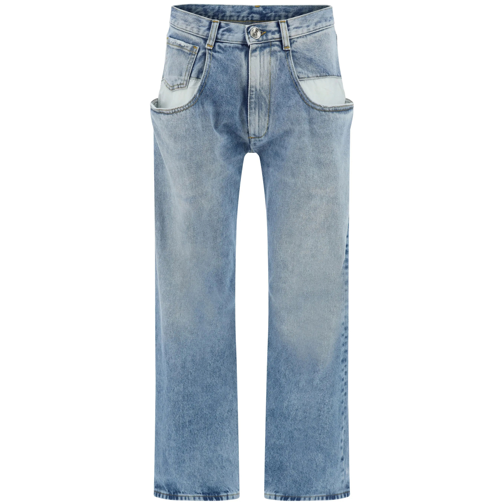 Maison Margiela Straight Jeans With Contrasted Pockets