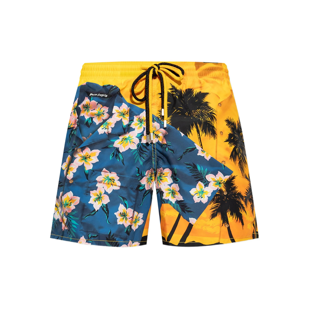 Palm Angels Palm-tree Print Swim Shorts