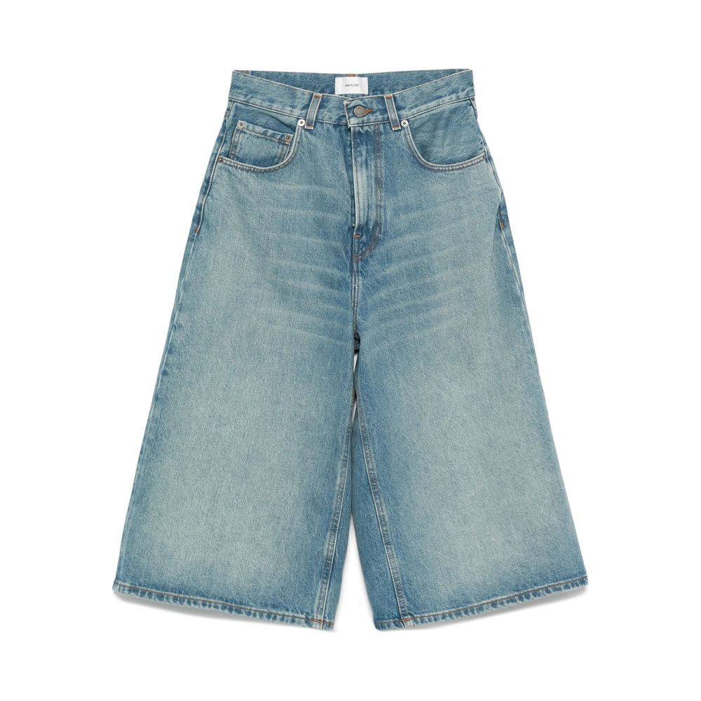 Haikure Cotton Denim Shorts