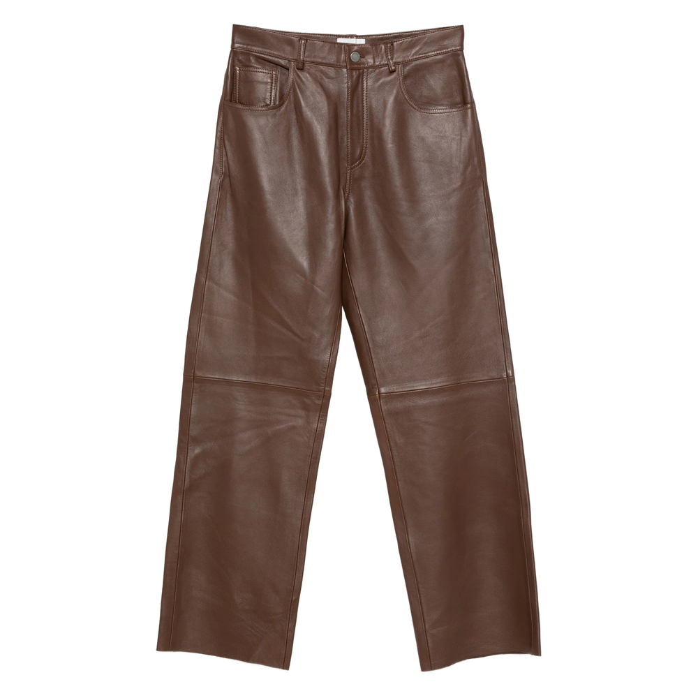 Haikure Leather Panelled Pants