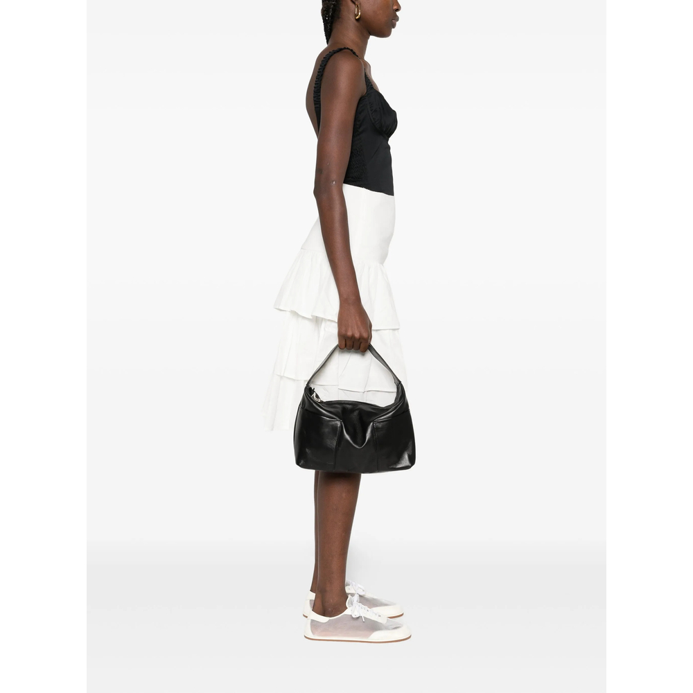 Leather Top-Handle Shoulder Bag