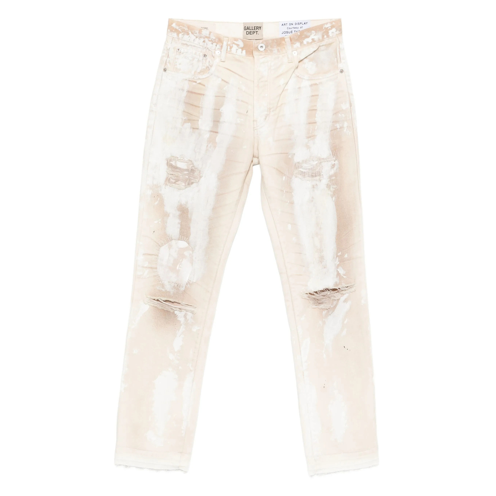 Gallery Dept. Paint-splatter Distressed Jeans