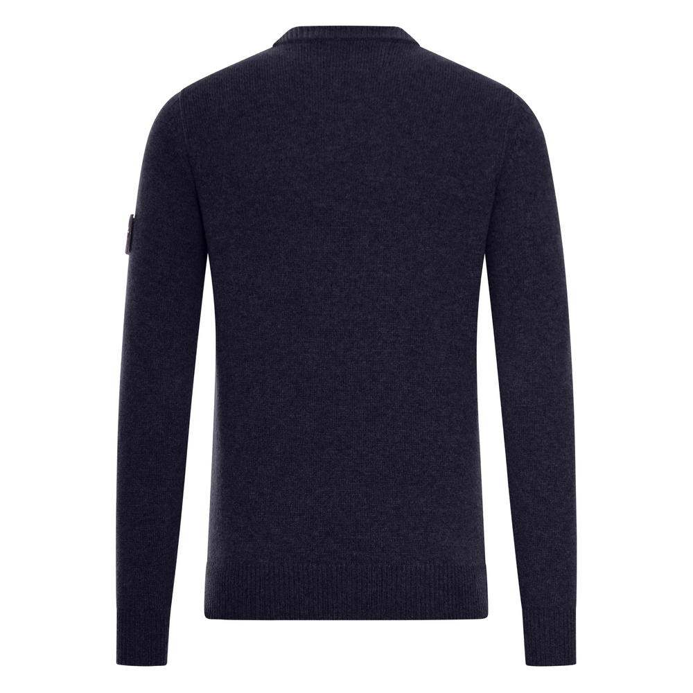 5100072 Lambswool Regular-Fit Crewneck Jumper With Ribbed Trims