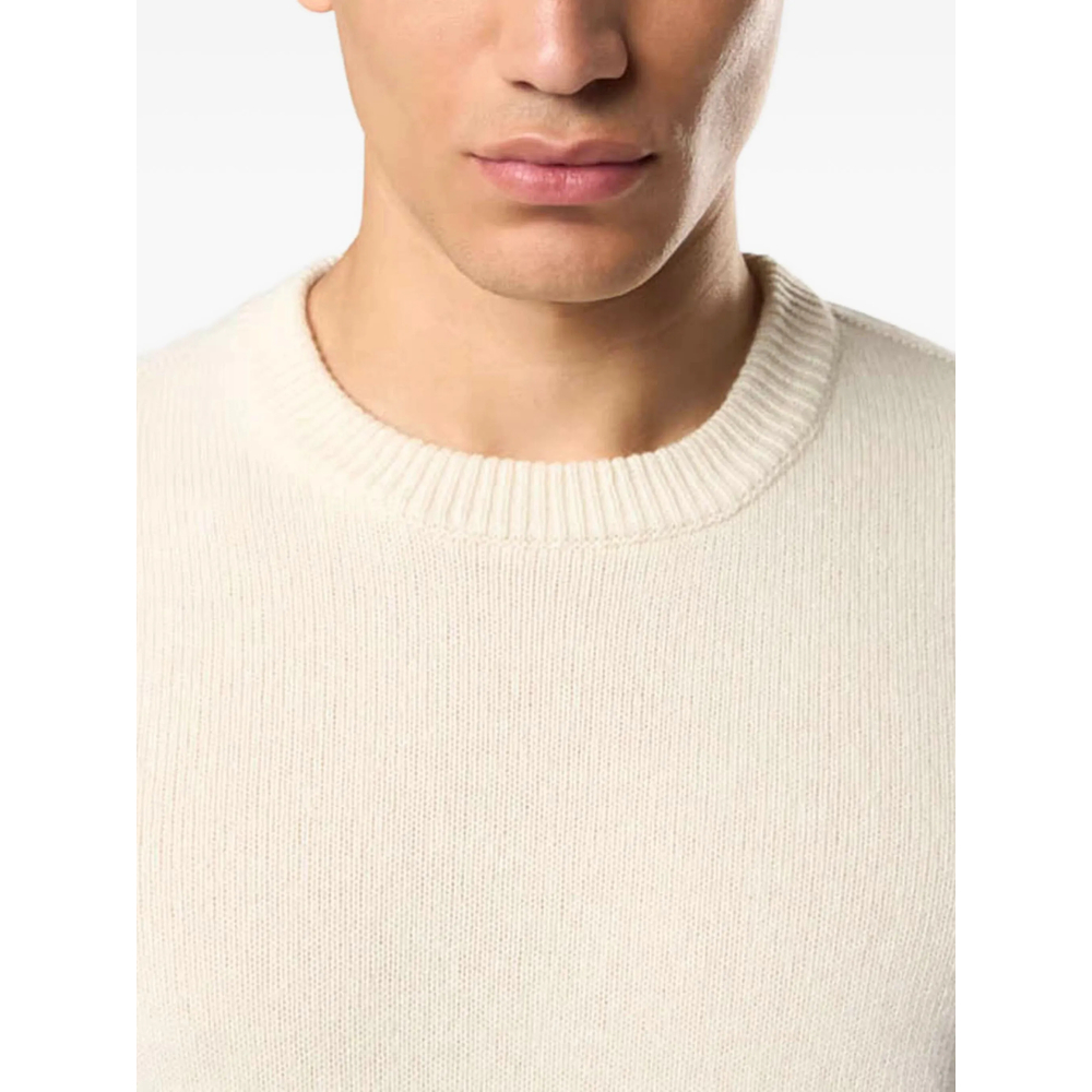 5100072 Lambswool Regular-Fit Crewneck Jumper With Ribbed Trims