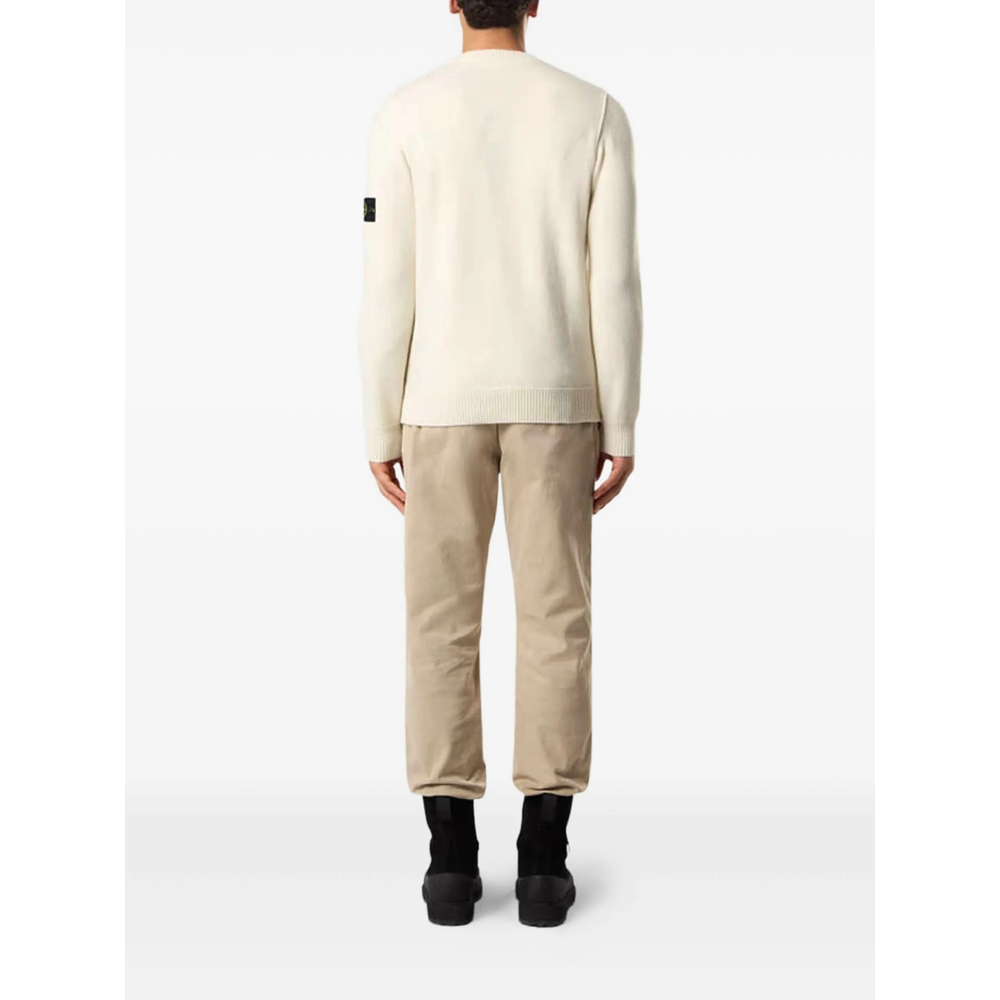 5100072 Lambswool Regular-Fit Crewneck Jumper With Ribbed Trims