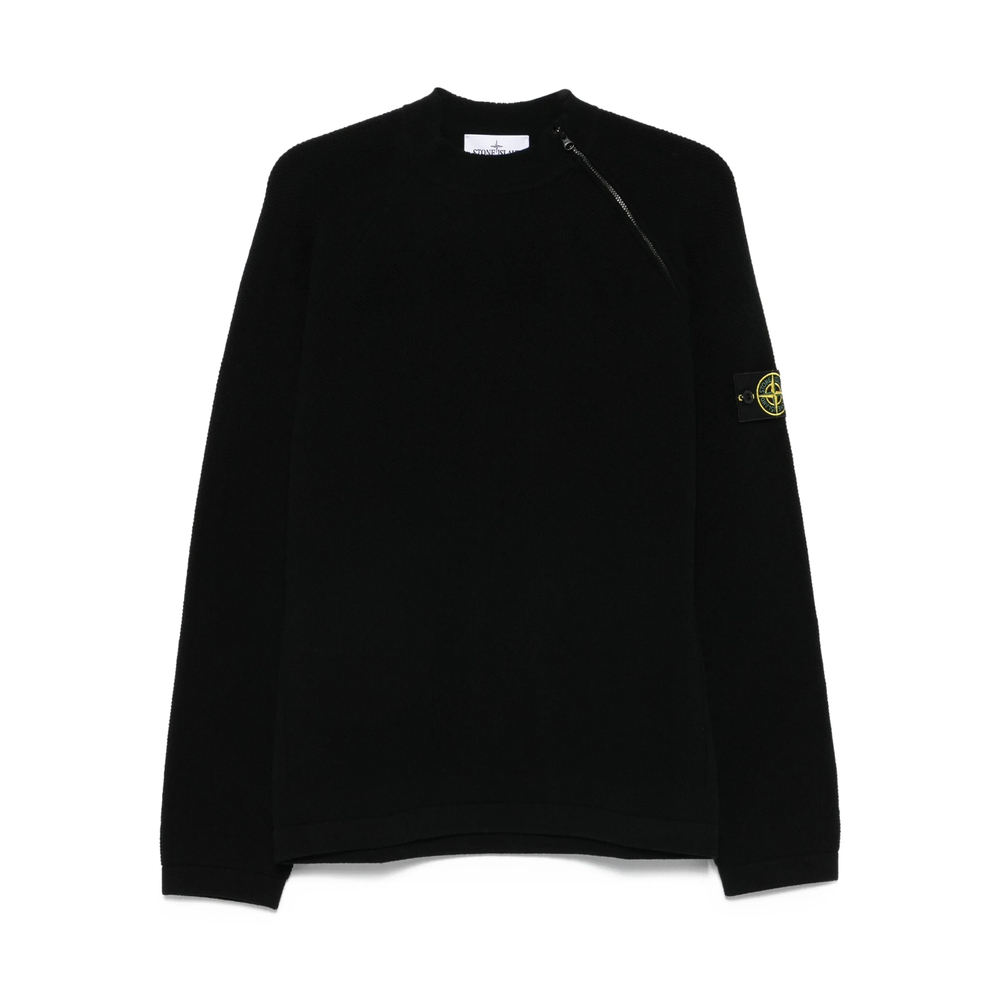 Stone Island Side-zip Logo-patch Jumper