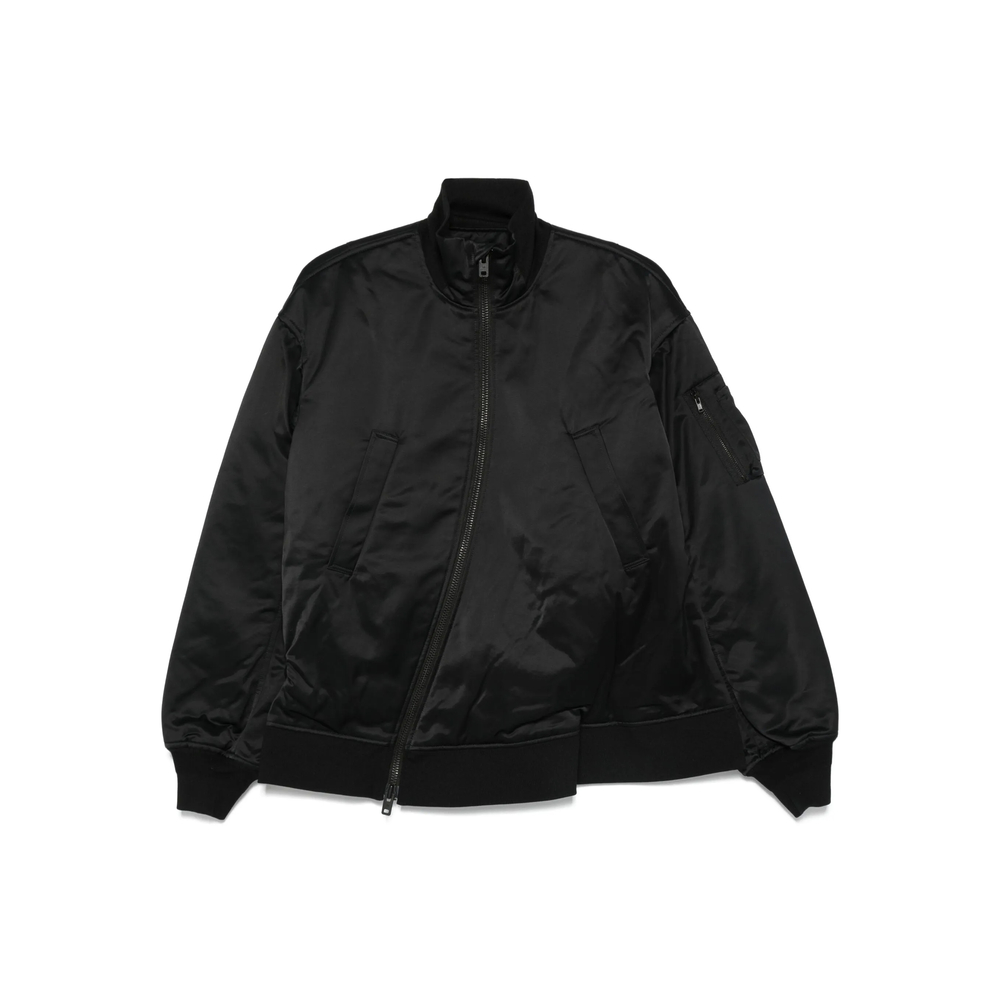Y-3 Long-sleeved Bomber Jacket In Black